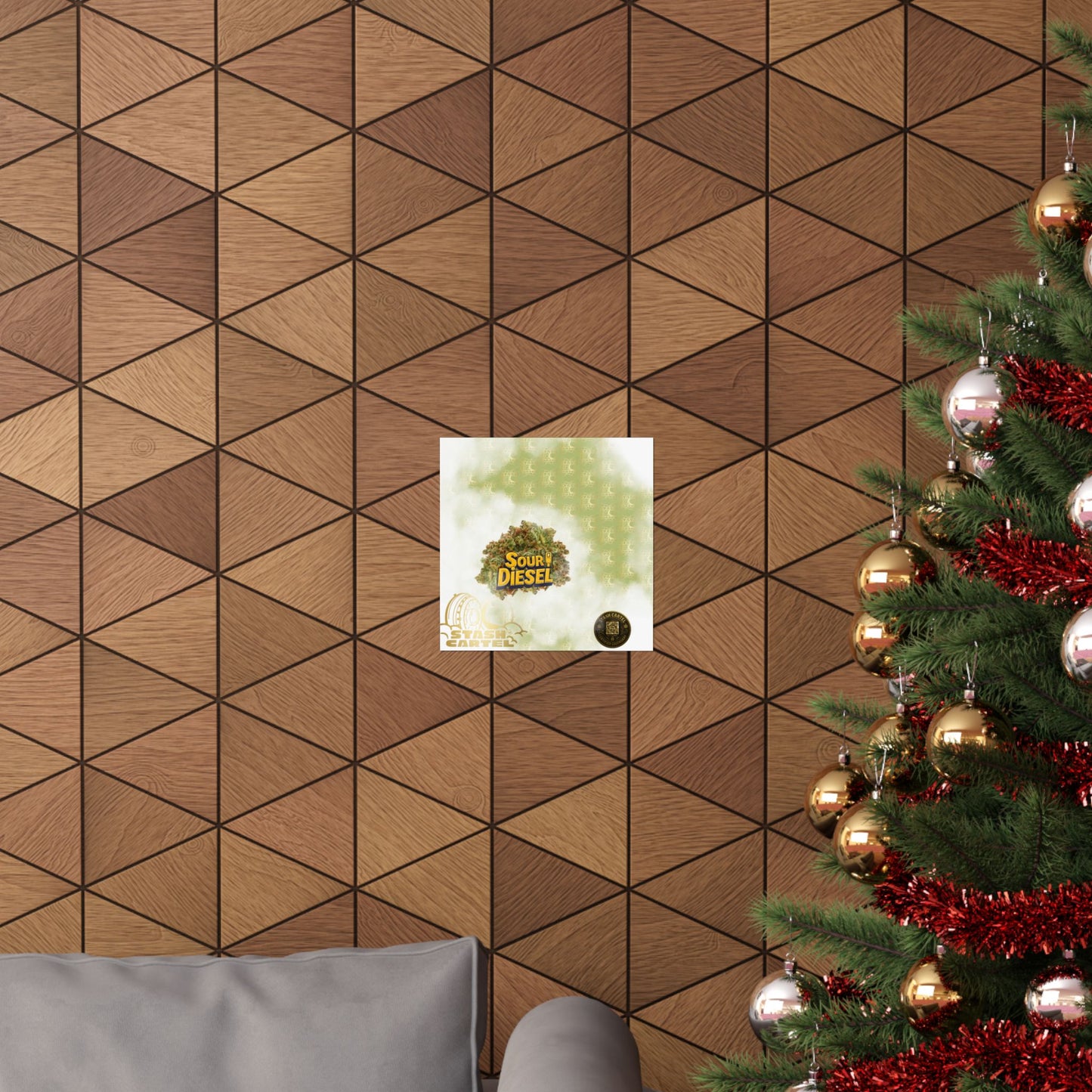 ⛽ "OG Chem" Diesel-Fueled Hybrid Poster – High-Octane Cannabis Wall Art in Fuel Green