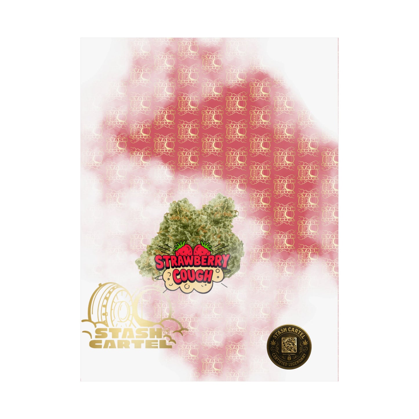🍓 "Strawberry Cough" Skunky Sativa Poster