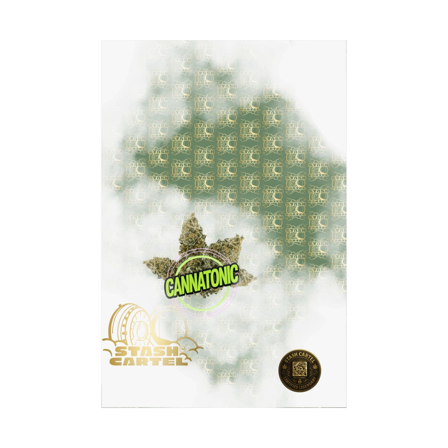 🧘‍♀️🌿 Cannatonic Poster – High-CBD Hybrid Wall Art for Calm, Clear-Headed Wellness