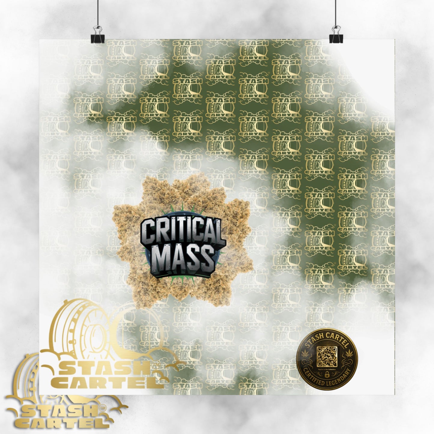 💥 "Critical Mass" Couch-Lock Indica Poster