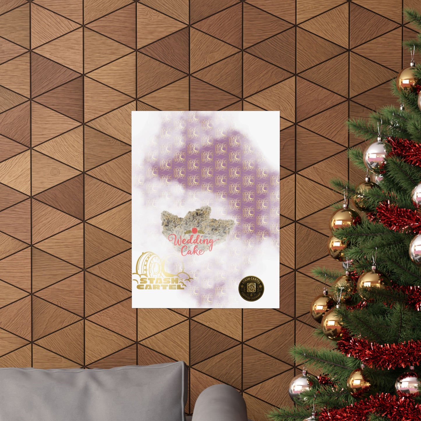 🎂 "Wedding Cake" Dessert Indica-Hybrid Poster