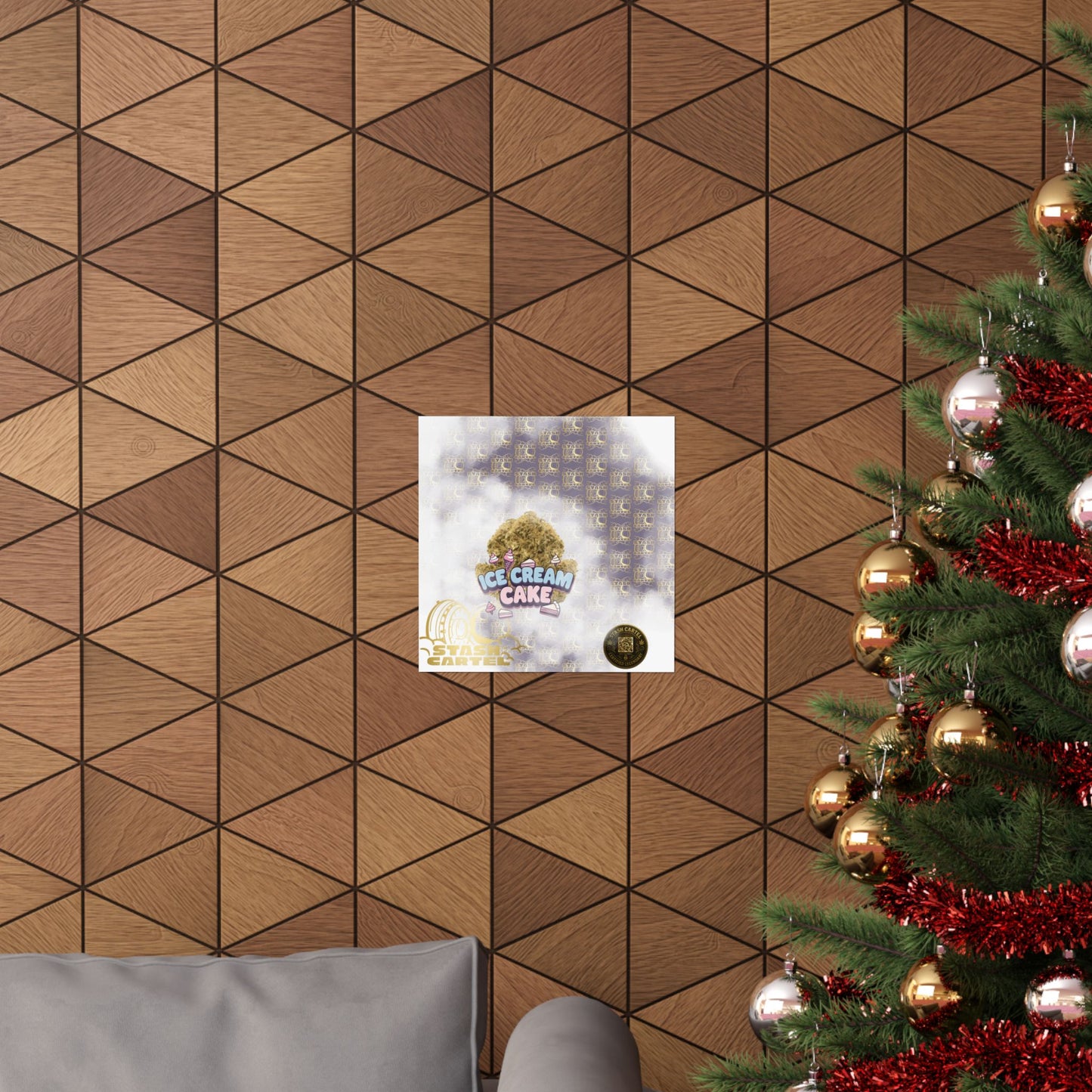 🍦 "Ice Cream Cake" Sedating Indica Dessert Poster