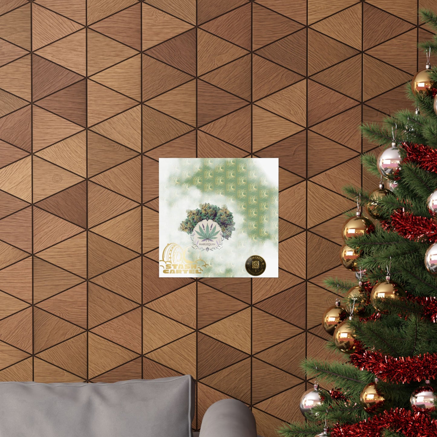 💚🎭 Harlequin Poster – Balanced CBD Poster for Calm & Creativity
