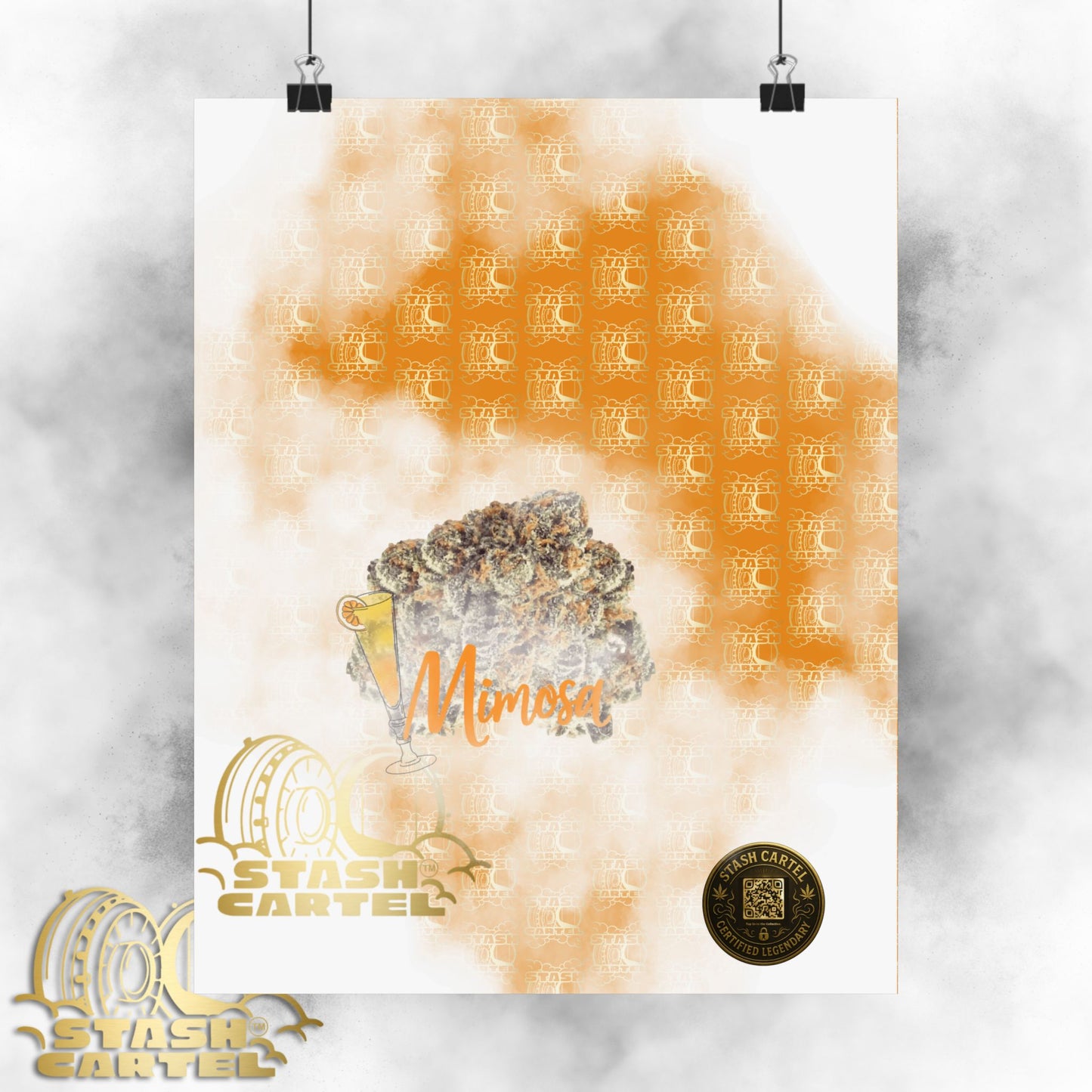 🍾 "Mimosa" Citrus Sunrise Hybrid Poster Art