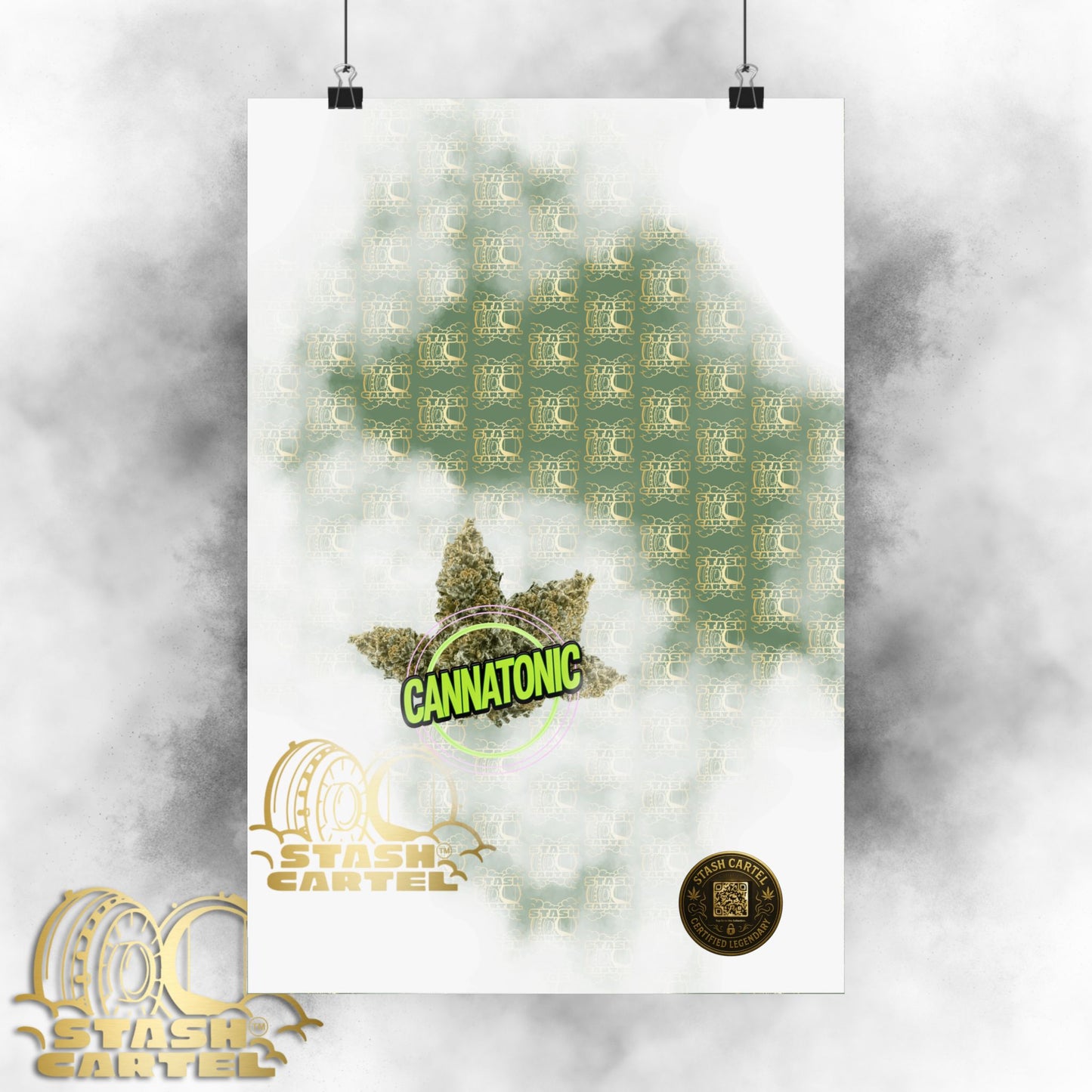 🧘‍♀️🌿 Cannatonic Poster – High-CBD Hybrid Wall Art for Calm, Clear-Headed Wellness
