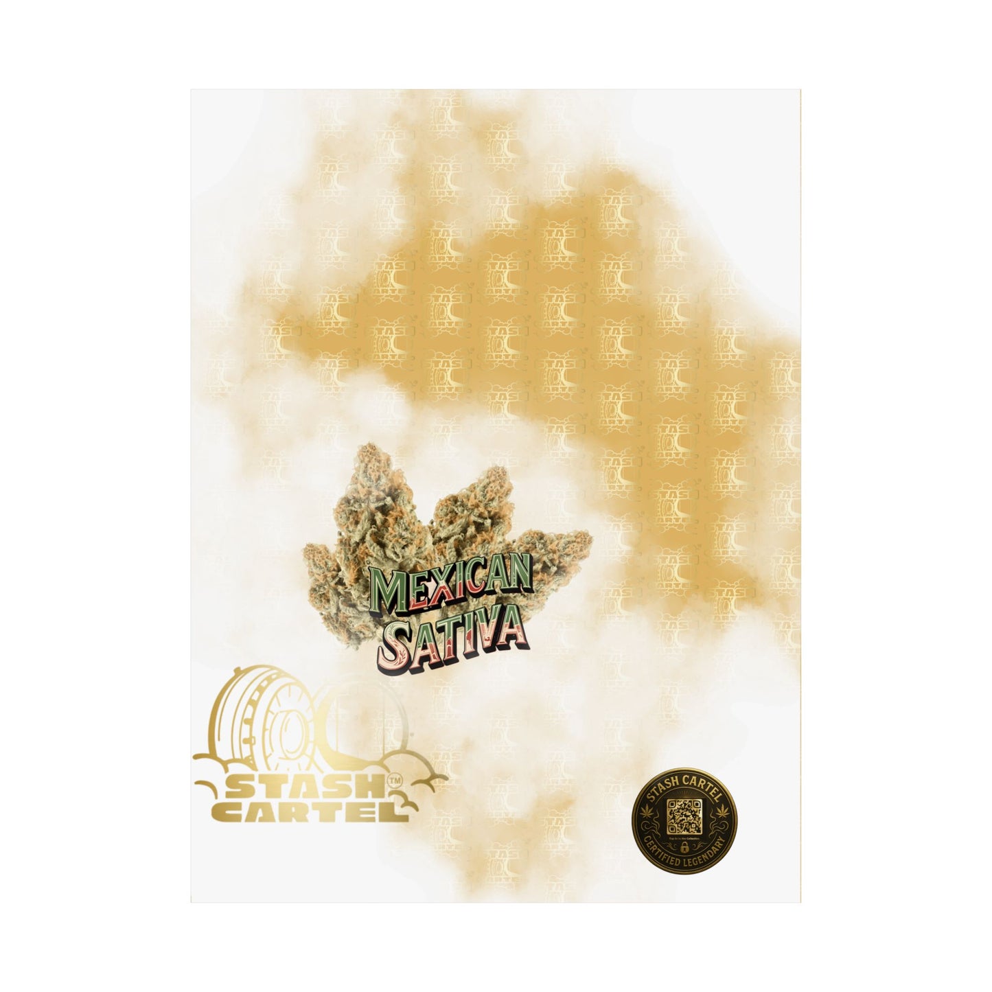 🌞🌵 Mexican Sativa Poster – Wild Sun-Grown Heirloom with Cinnamon Spice & Uplifting Energy