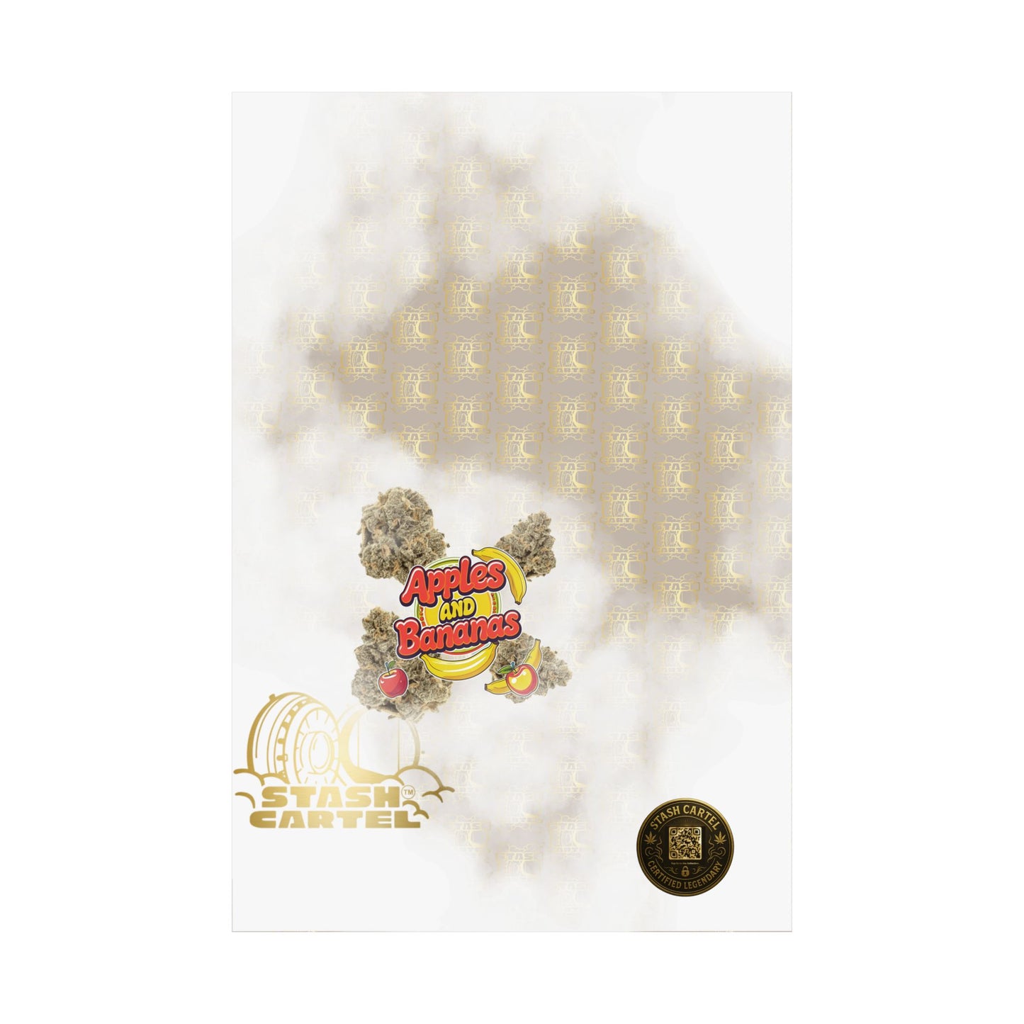 🍎🍌 Apples and Bananas Poster – Fruity Hybrid with Candy Apple & Creamy Tropical Gas