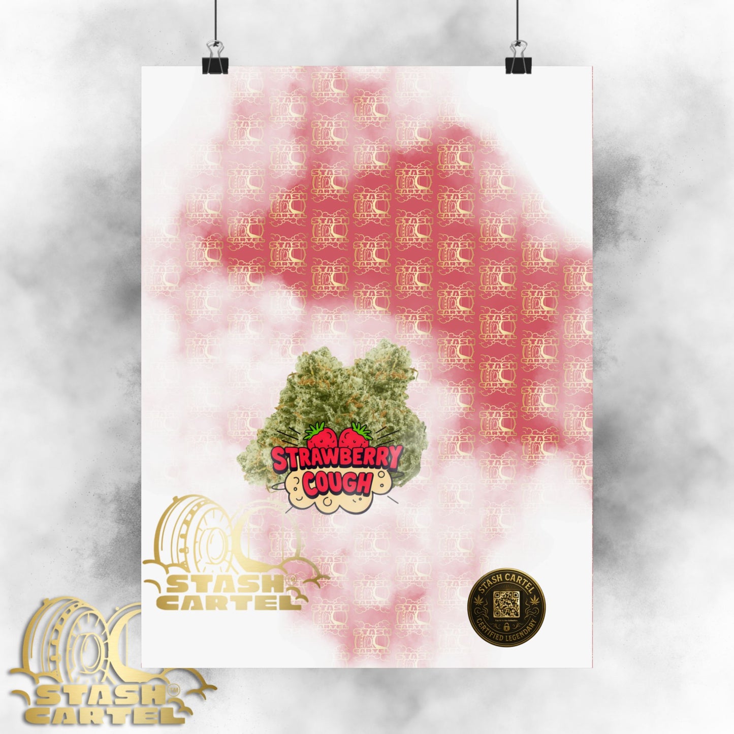 🍓 "Strawberry Cough" Skunky Sativa Poster