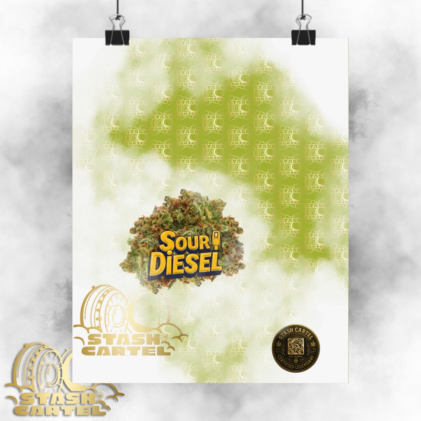 ⚡ "Sour Diesel" Electric Sativa Drip Poster