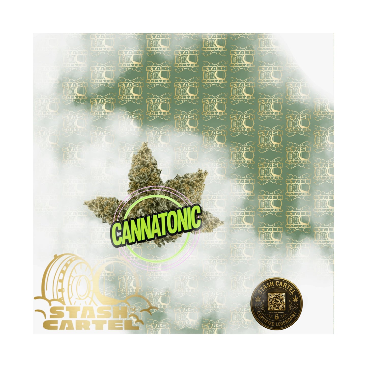 🧘‍♀️🌿 Cannatonic Poster – High-CBD Hybrid Wall Art for Calm, Clear-Headed Wellness
