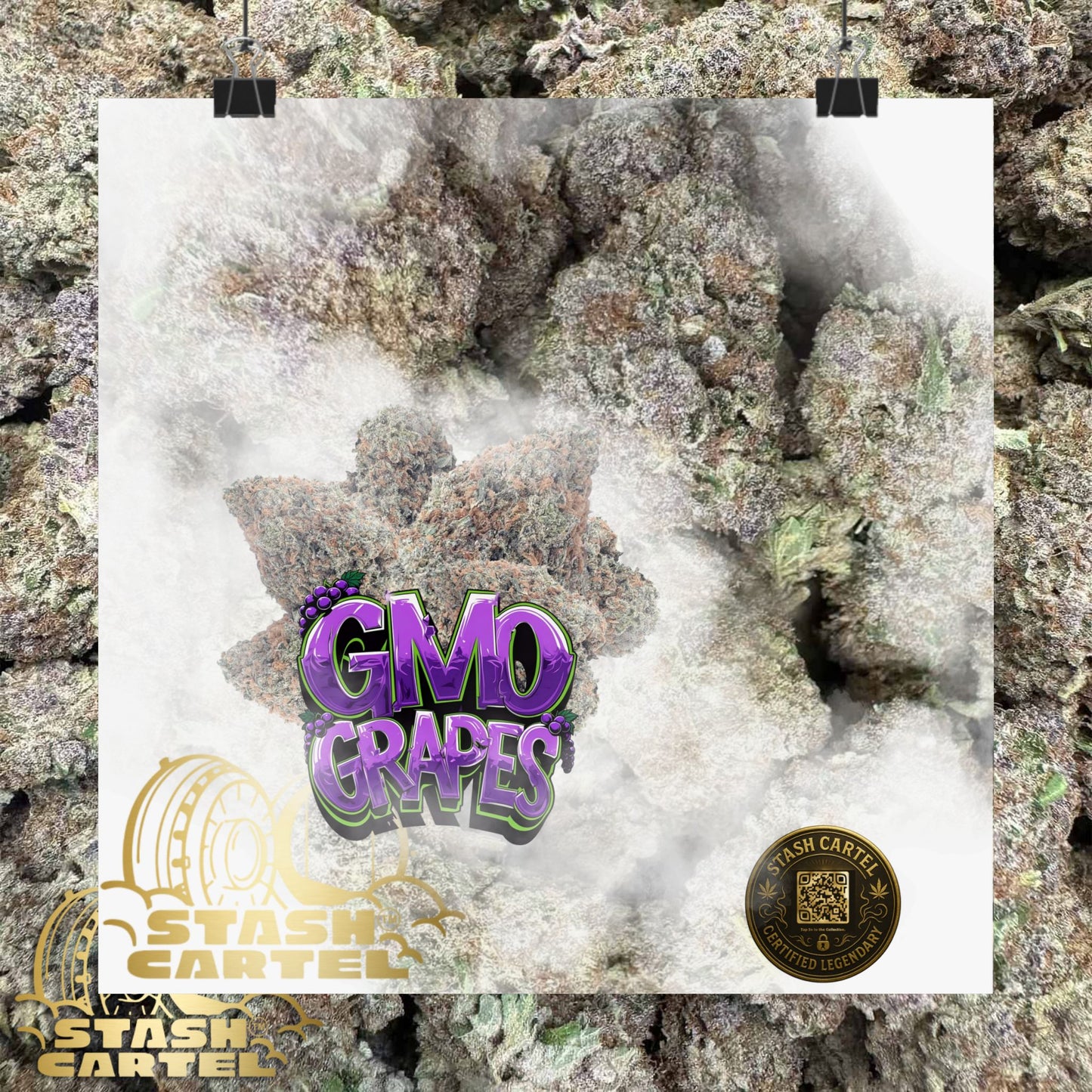 🔮 "GMO Grapes" Terp-Fueled Indica Art Poster