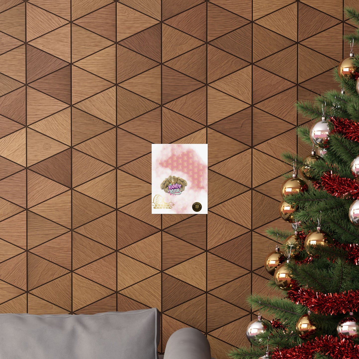 🍬💨 Kandy Kush Poster – Sweet Hybrid Wall Art with Candy Terps & Euphoric Balance