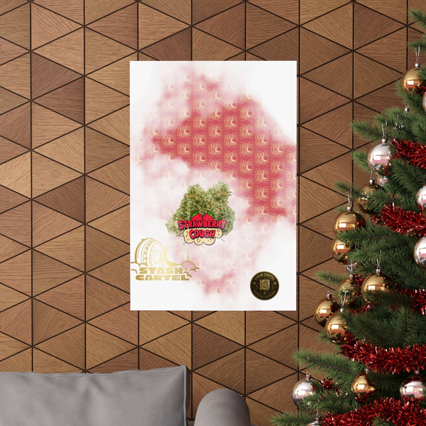 🍓 "Strawberry Cough" Skunky Sativa Poster