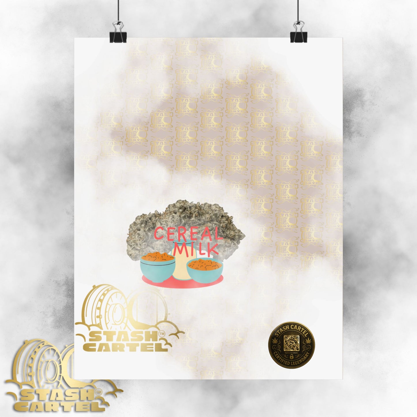 🥣🫧 "Cereal Milk" Hybrid Poster – Fruity Bowl of Terps