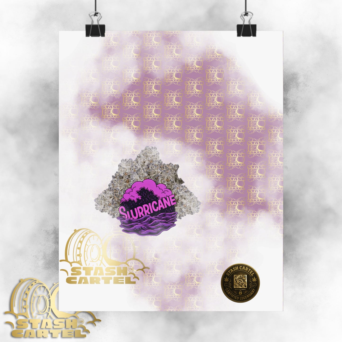 🌪️💜 Slurricane Poster – Indica Power Poster with Creamy Grape Terps