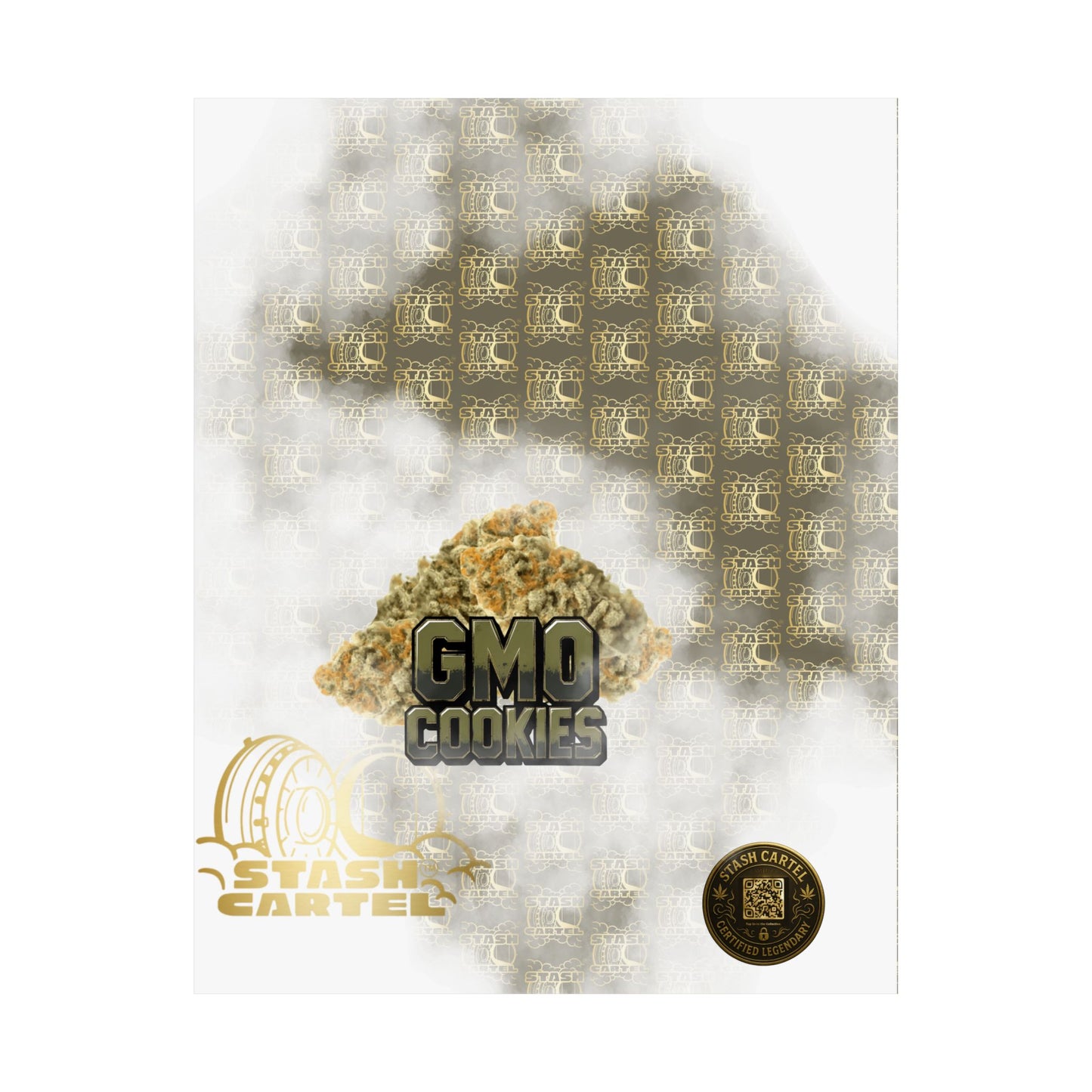 🧄 "GMO Cookies" Heavy-Hitting Indica Gas Poster