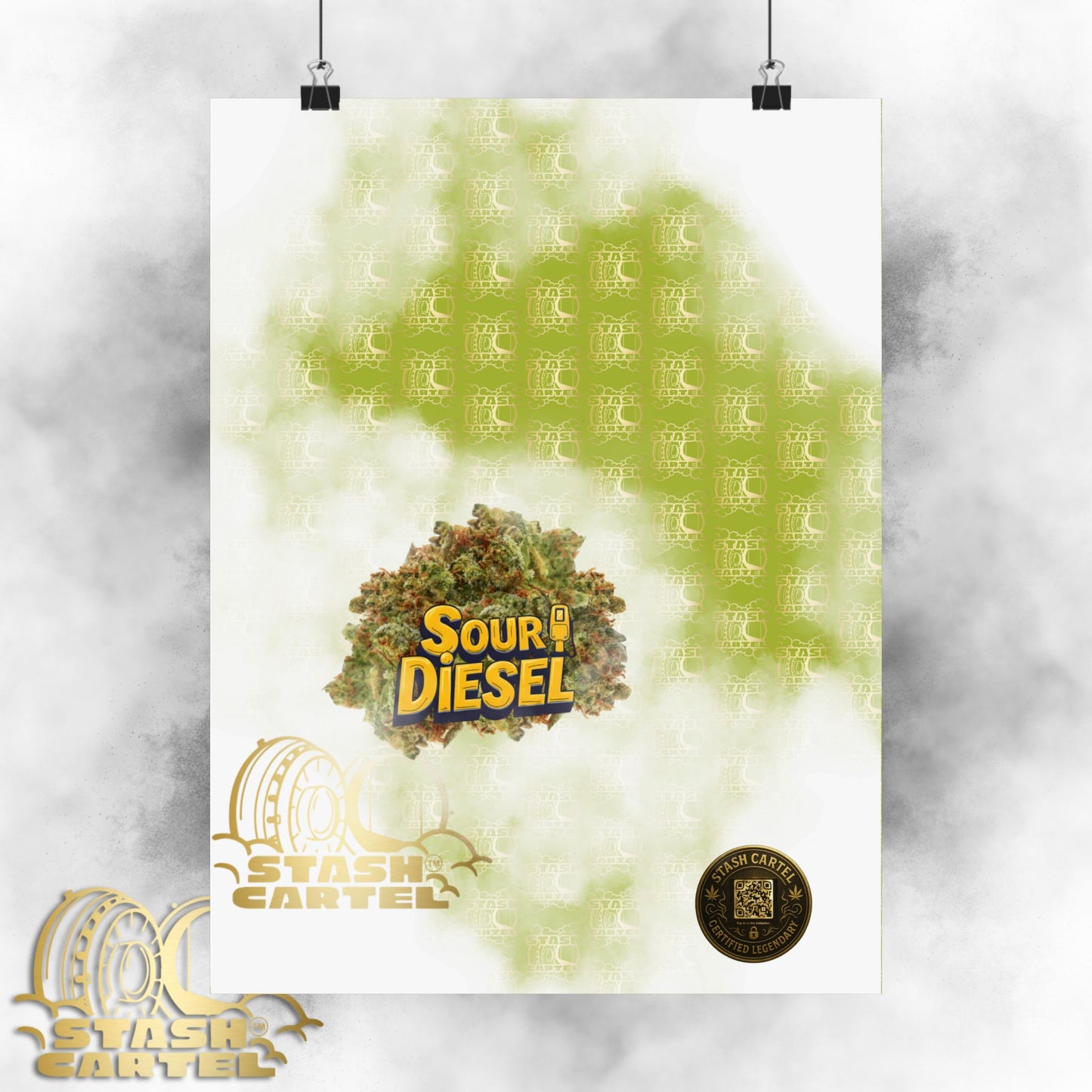 ⚡ "Sour Diesel" Electric Sativa Drip Poster