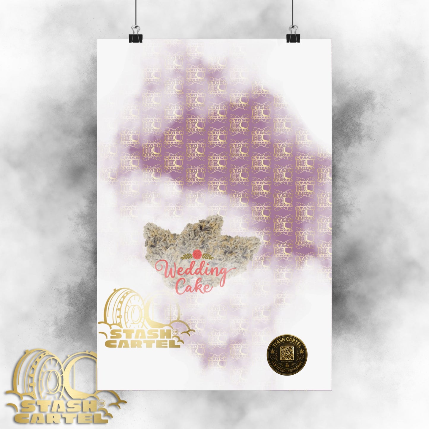 🎂 "Wedding Cake" Dessert Indica-Hybrid Poster