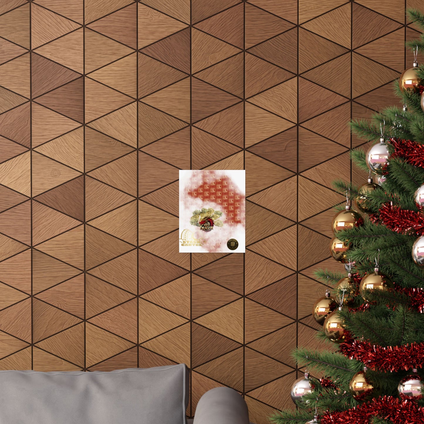 🐉🔥 Red Dragon Poster – Rare Hybrid with Spicy Citrus Fire & Euphoric Mystic Energy