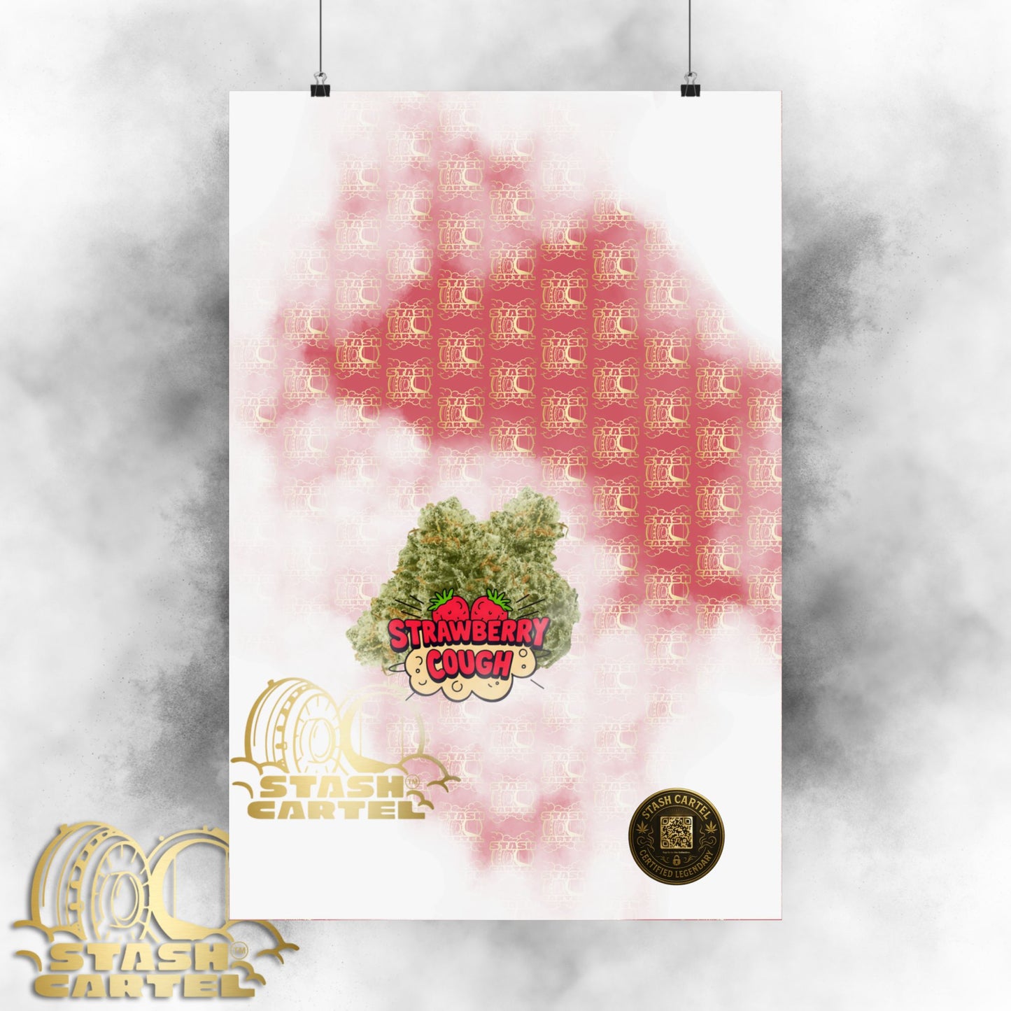 🍓 "Strawberry Cough" Skunky Sativa Poster