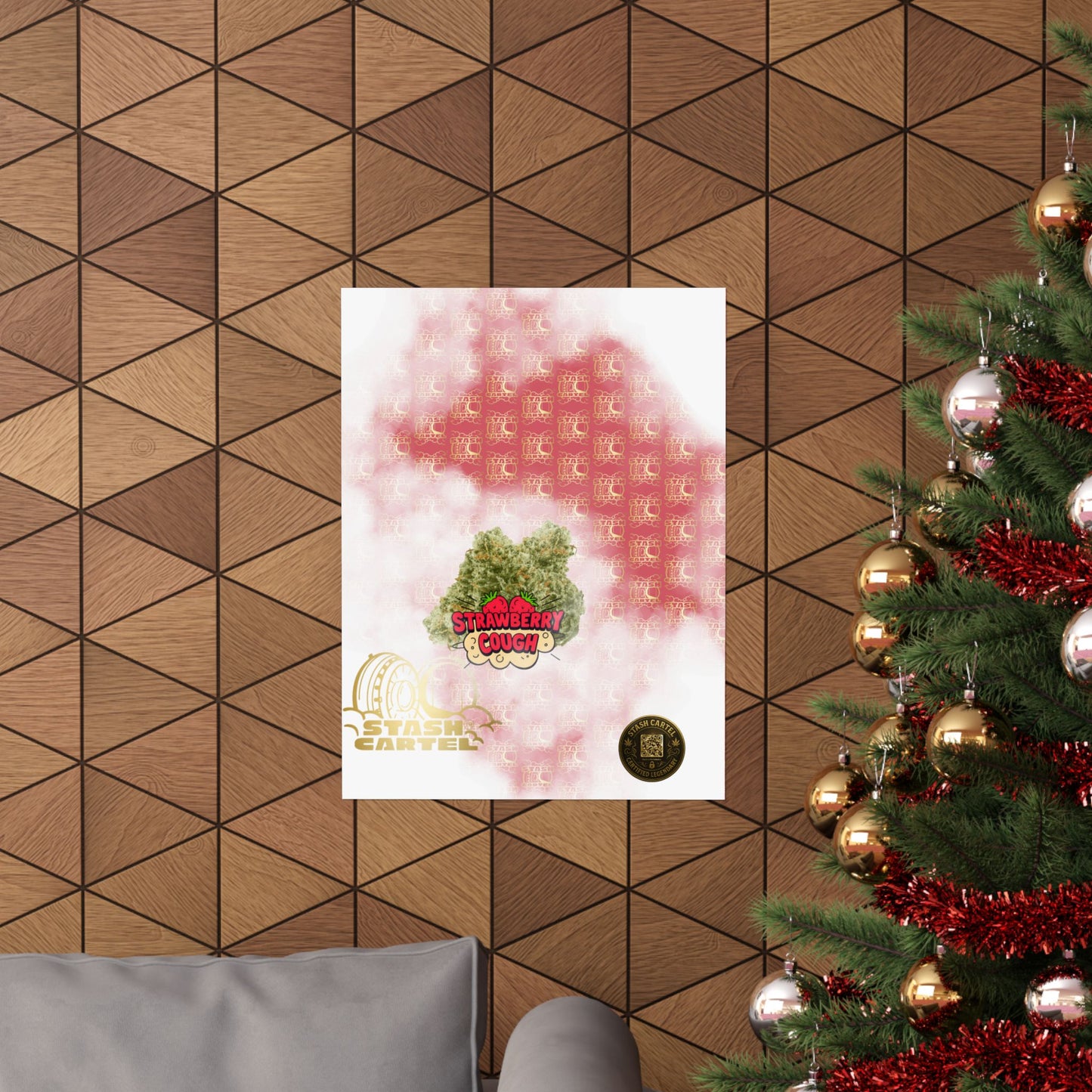 🍓 "Strawberry Cough" Skunky Sativa Poster