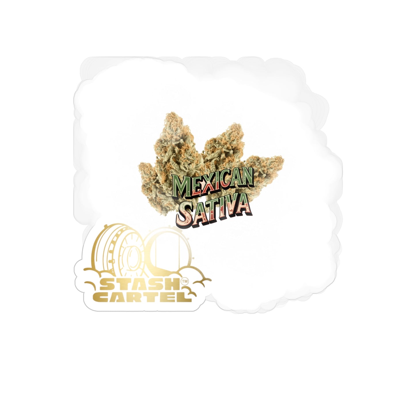 Mexican Sativa Transparent Outdoor Sticker – Cannabis Lifestyle Art