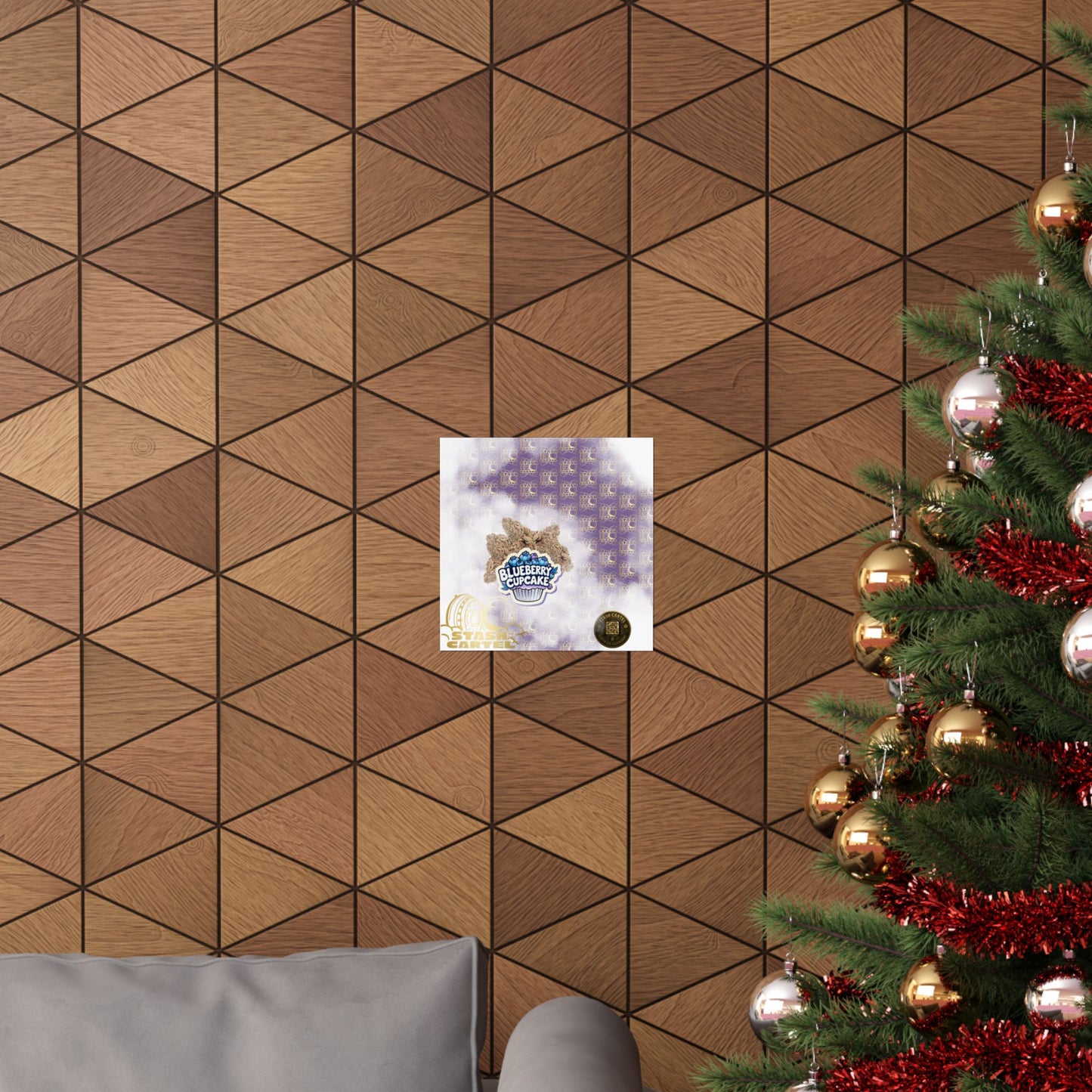 🧁💙 "Blueberry Cupcake" Indica-Hybrid Poster – Berry Baked Bliss