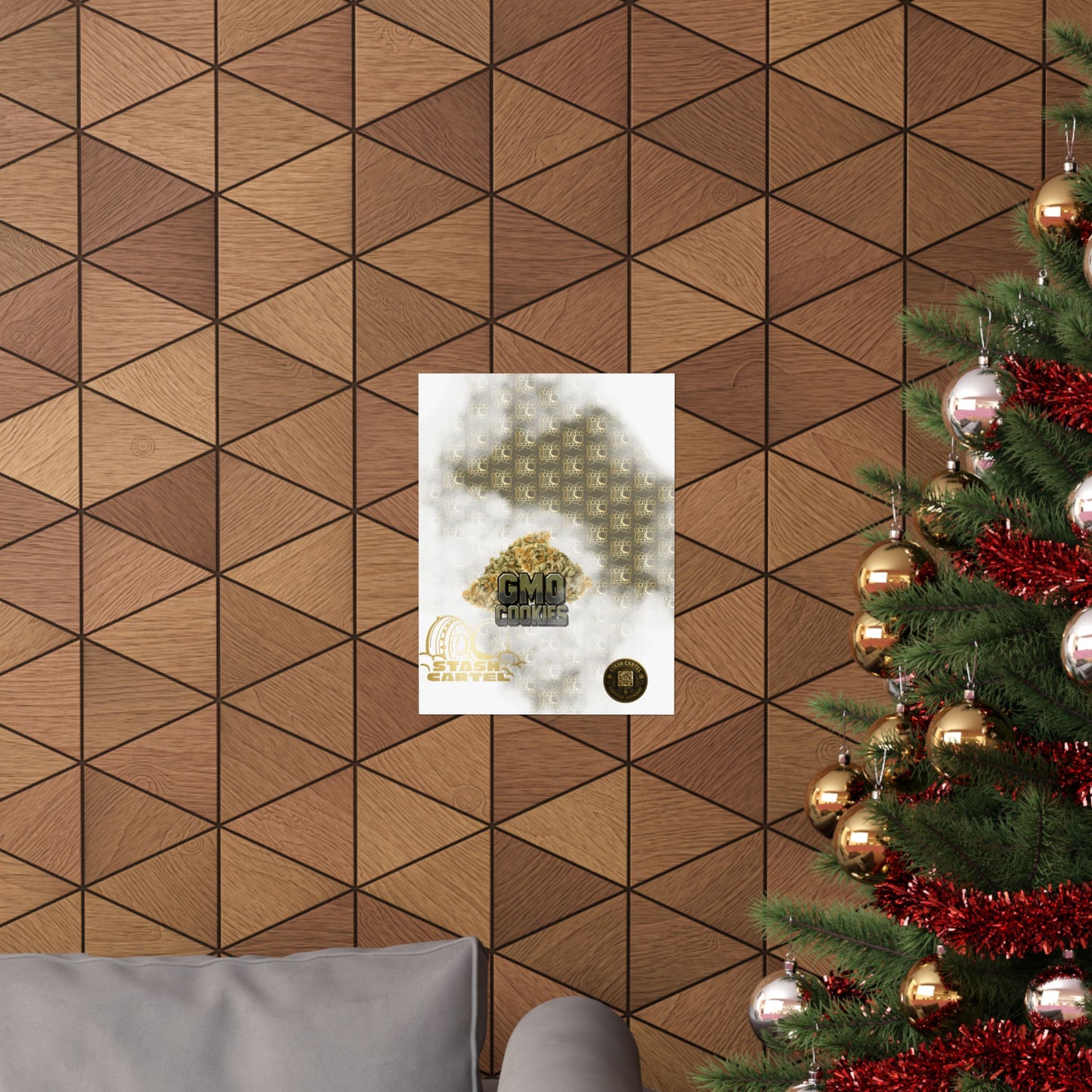 🧄 "GMO Cookies" Heavy-Hitting Indica Gas Poster