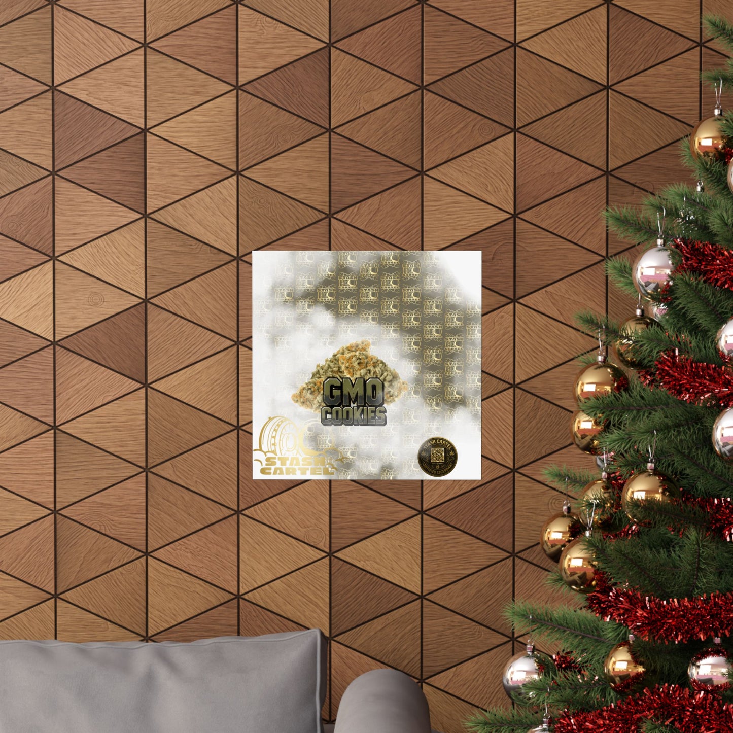 🧄 "GMO Cookies" Heavy-Hitting Indica Gas Poster