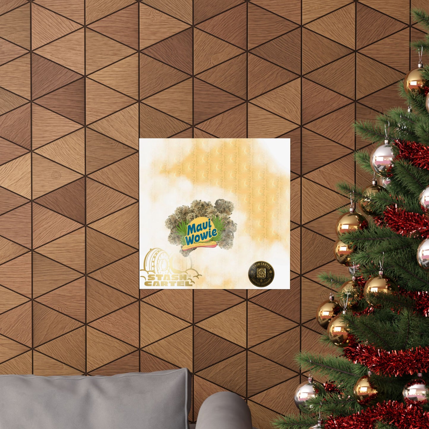 🌴🍍 "Maui Wowie" Sativa Poster – Island Sativa Sunshine