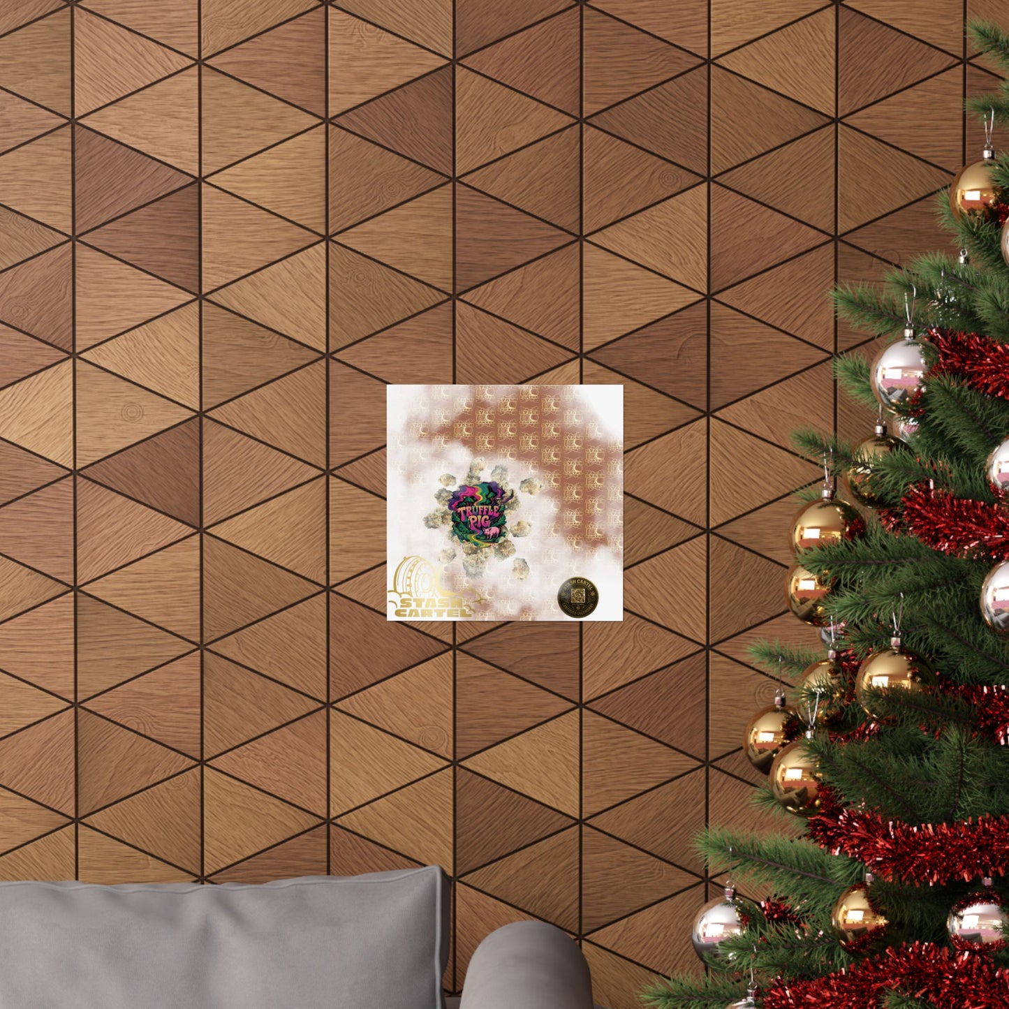 🐷🍫 Truffle Pig Poster – Rare Indica Hybrid with Candy Gas & Earthy Depth