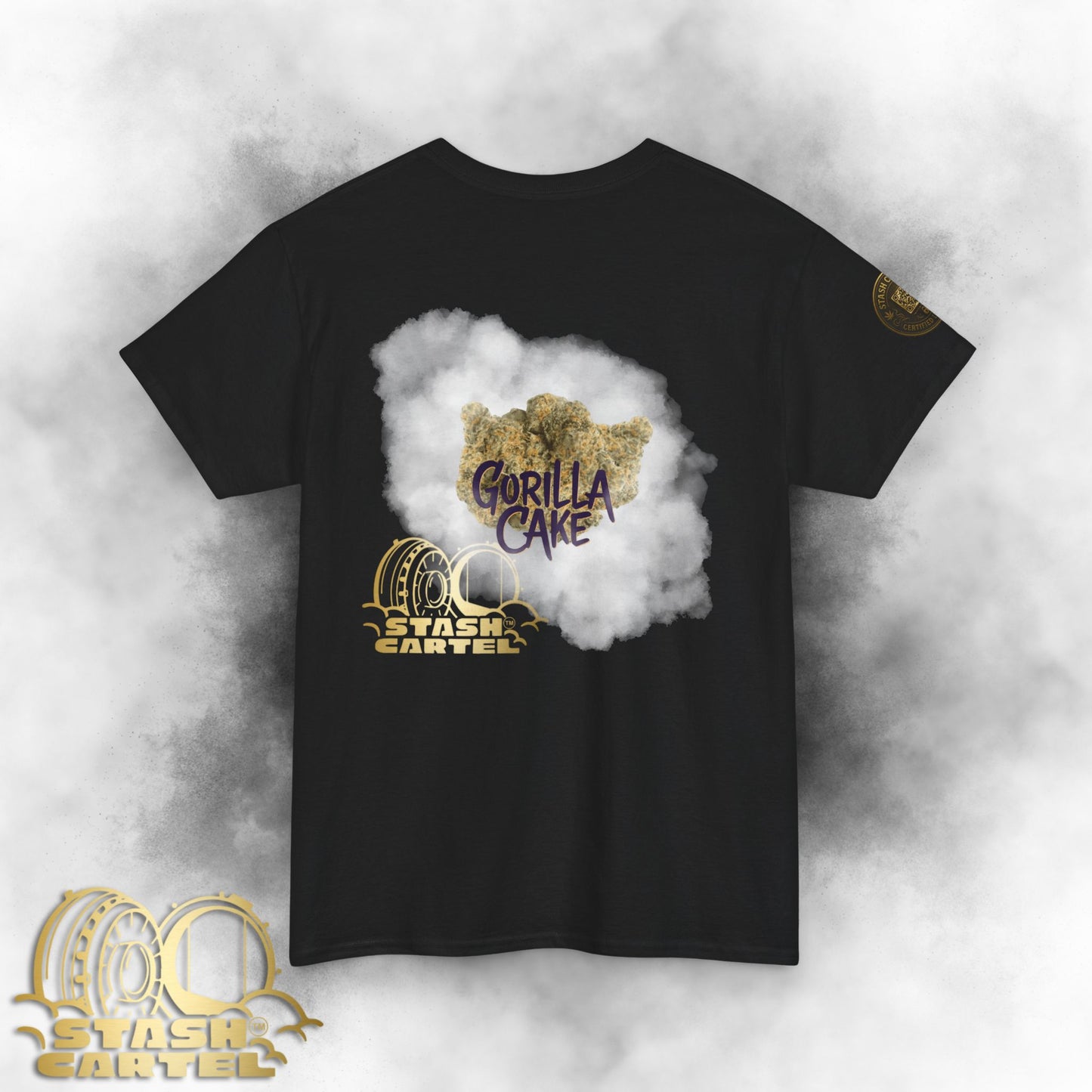 Gorilla Cake Tee – Hybrid Strength, Frosted Kush Unisex Heavy Cotton Tee