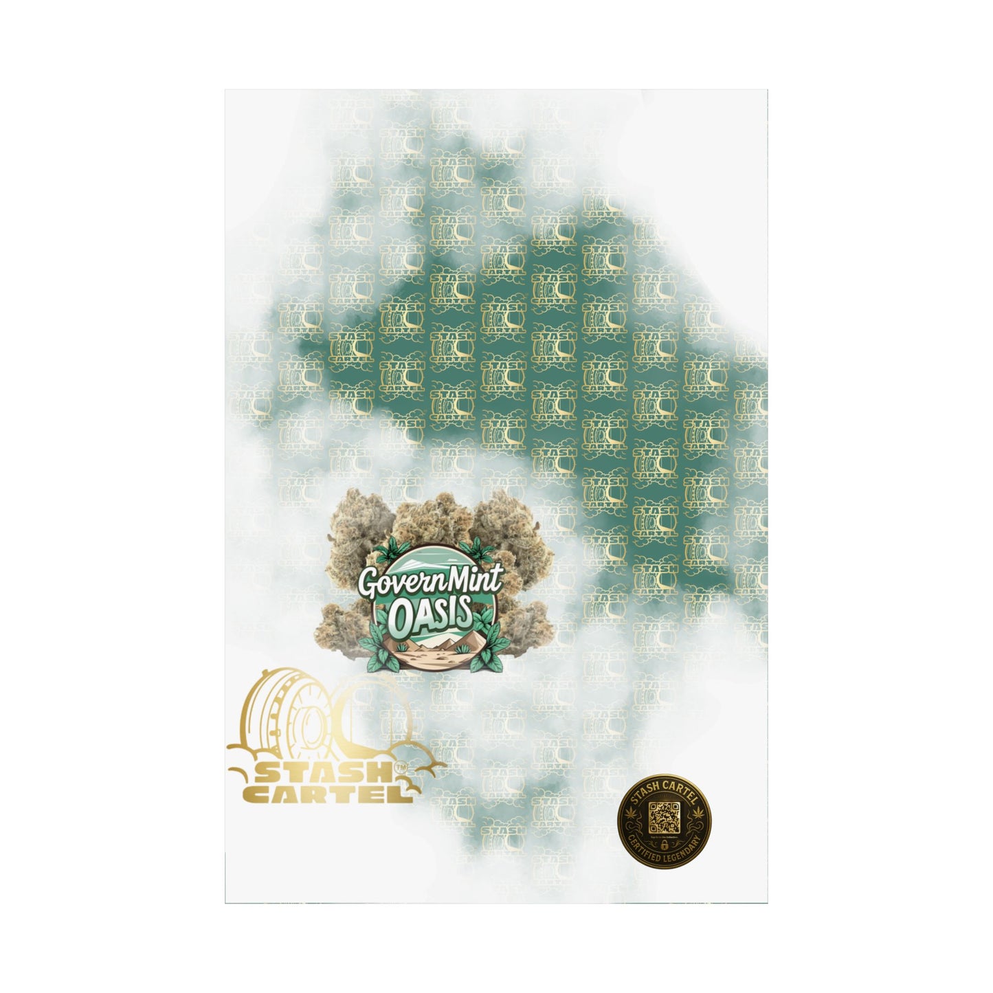 🏛️🌿 "Governmint Oasis" Hybrid Poster – Creamy Citrus Royalty