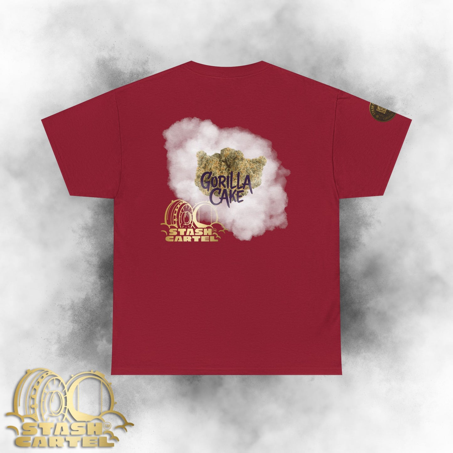 Gorilla Cake Tee – Hybrid Strength, Frosted Kush Unisex Heavy Cotton Tee
