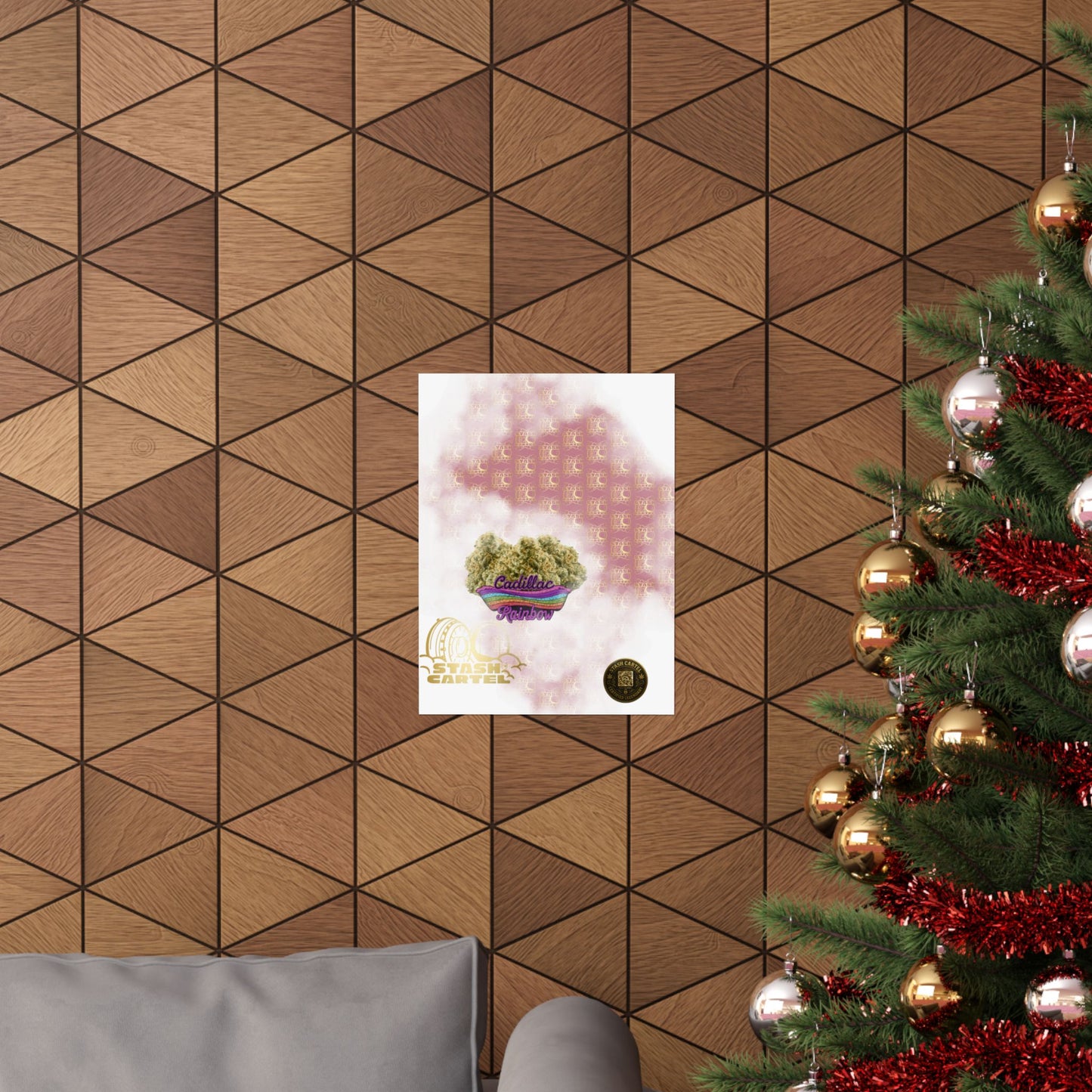 🚗🌈 "Cadillac Rainbow" Hybrid Poster – Premium Funk Ride