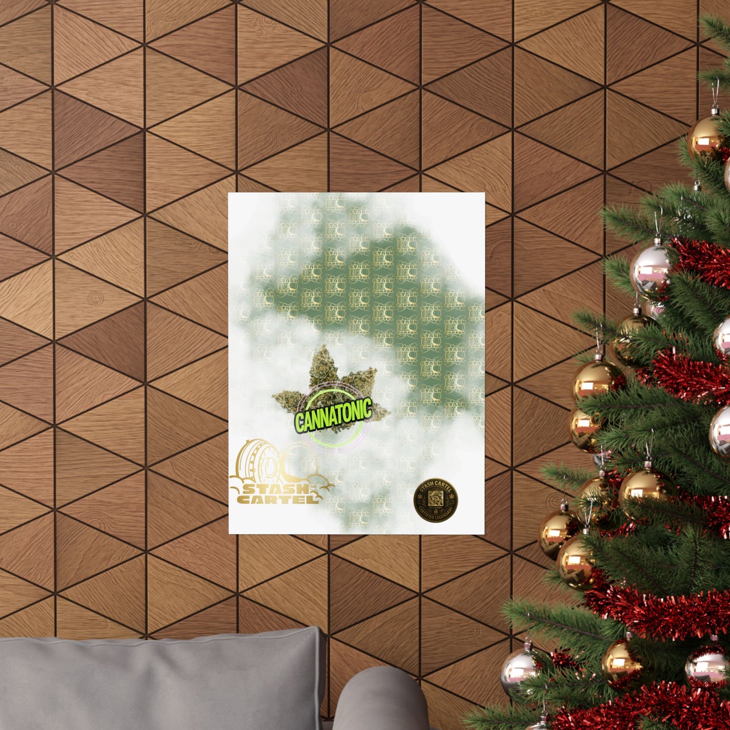 🧘‍♀️🌿 Cannatonic Poster – High-CBD Hybrid Wall Art for Calm, Clear-Headed Wellness