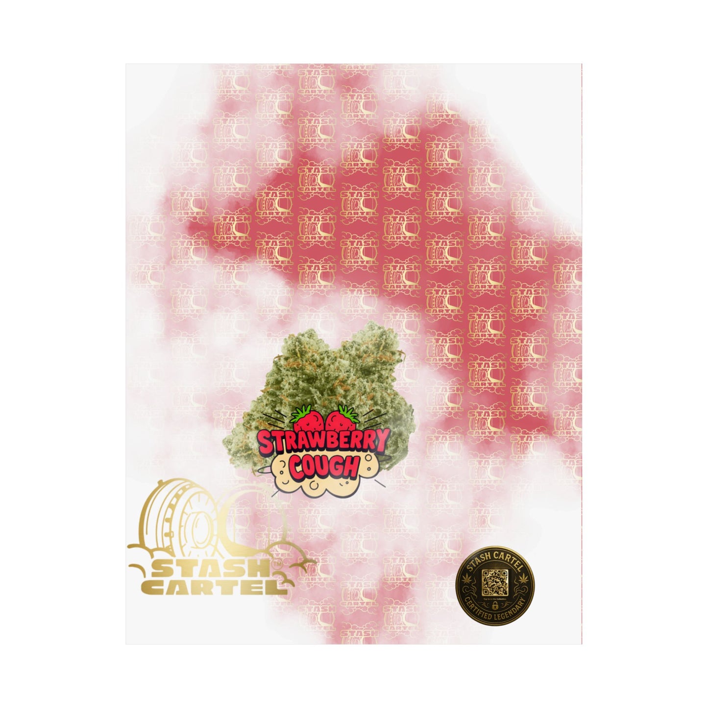 🍓 "Strawberry Cough" Skunky Sativa Poster