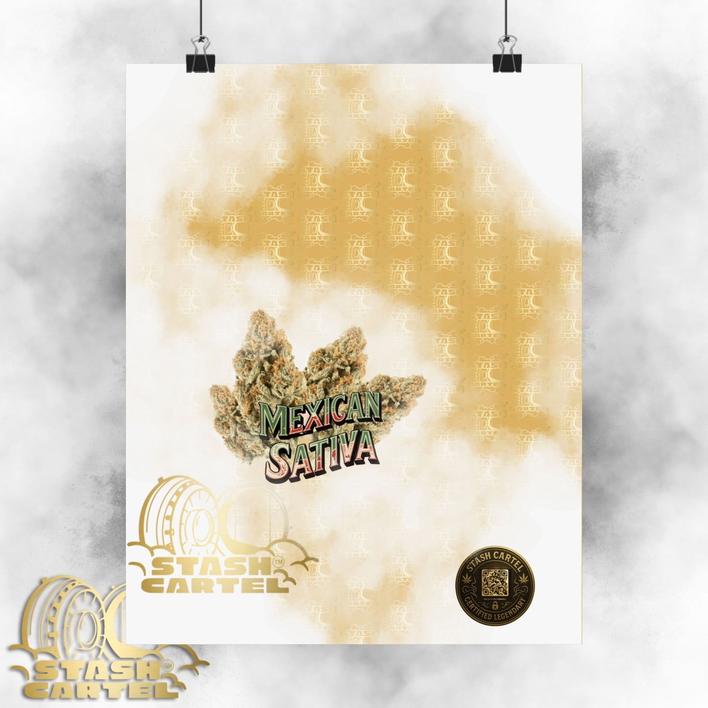 🌞🌵 Mexican Sativa Poster – Wild Sun-Grown Heirloom with Cinnamon Spice & Uplifting Energy