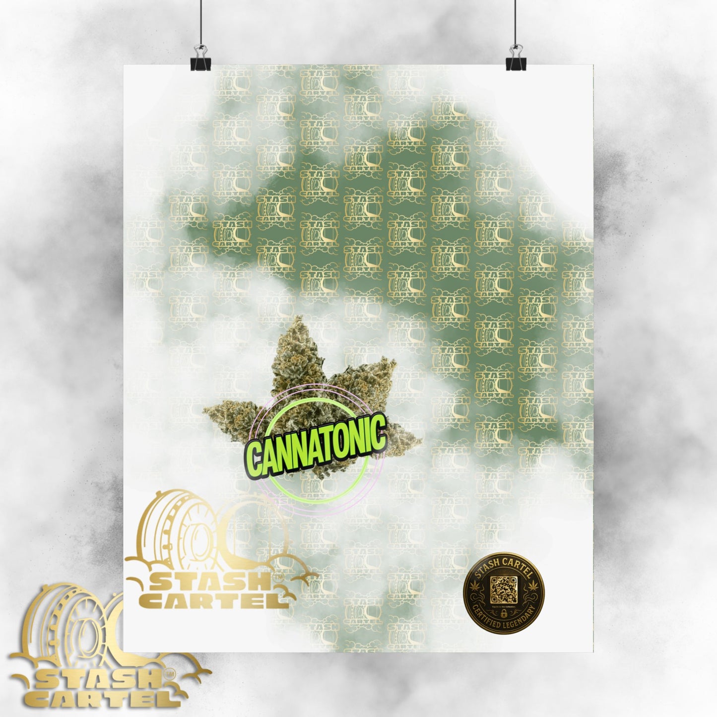 🧘‍♀️🌿 Cannatonic Poster – High-CBD Hybrid Wall Art for Calm, Clear-Headed Wellness