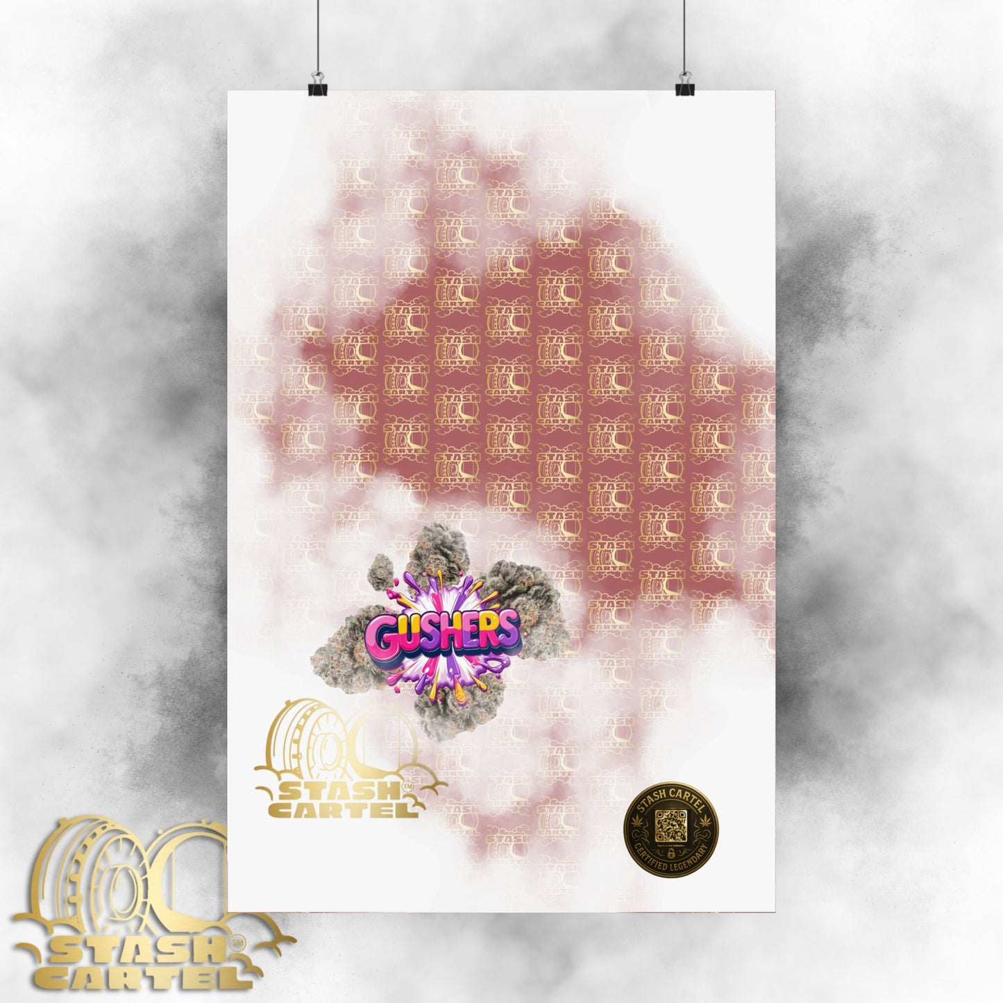 💦🍇 Gushers Poster – Exotic Candy-Indica Hybrid Poster with Creamy Fruit Punch
