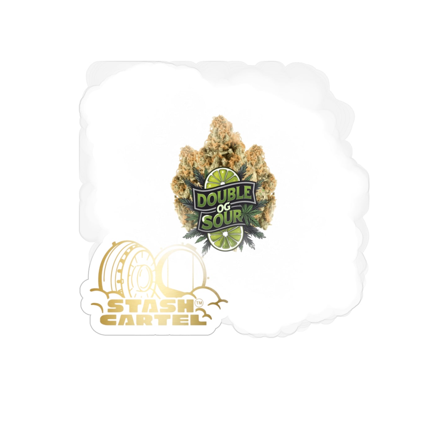 Double OG Sour Transparent Outdoor Sticker – Weed Lifestyle Design