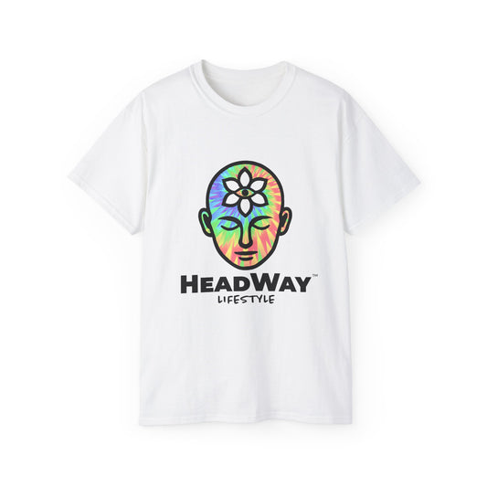 Colorful HeadWay lifestyle Graphic Tee - Unisex Ultra Cotton Tee, Headway Lifestyle T-Shirt, Mindfulness Gift, Yoga Apparel, Festival Wear