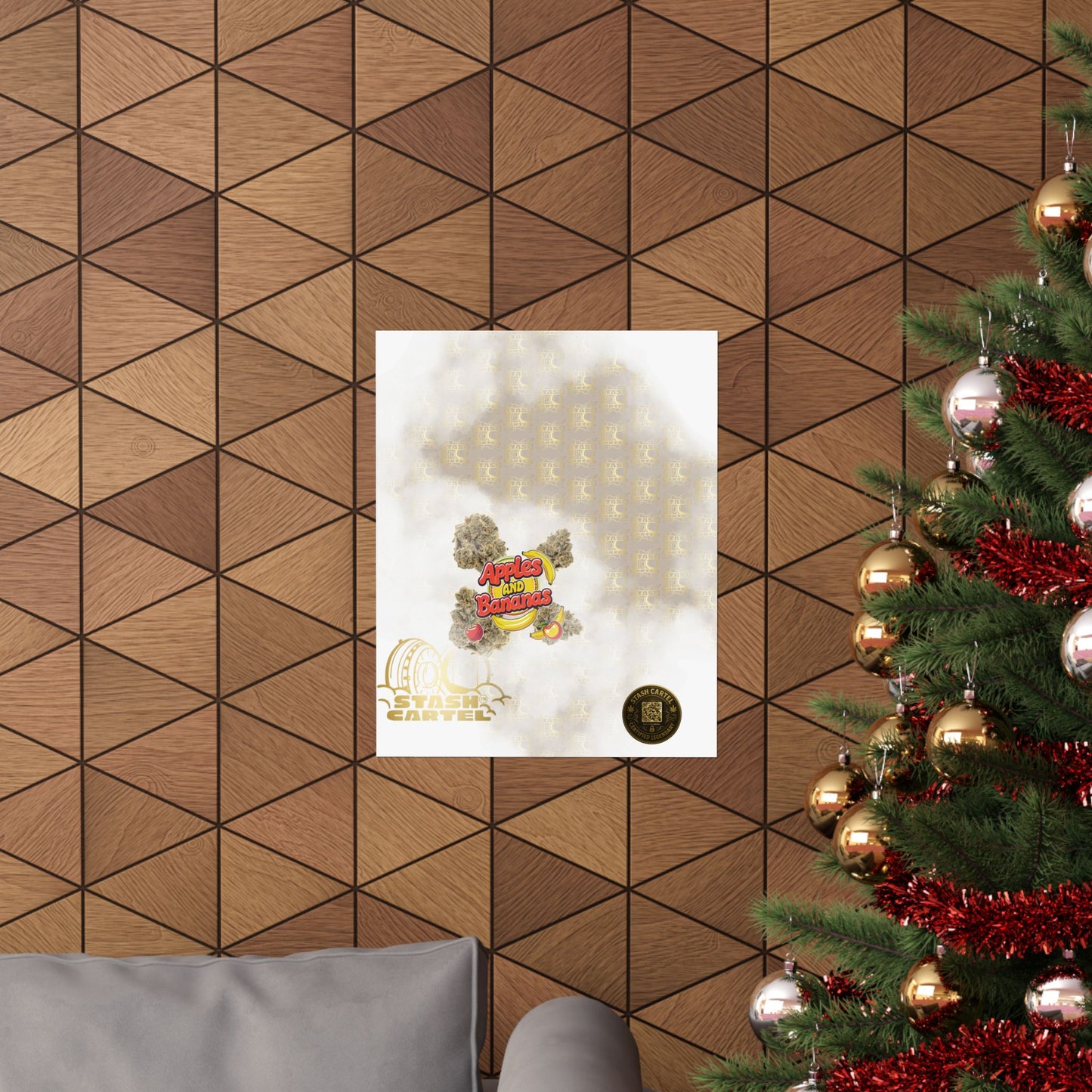 🍎🍌 Apples and Bananas Poster – Fruity Hybrid with Candy Apple & Creamy Tropical Gas