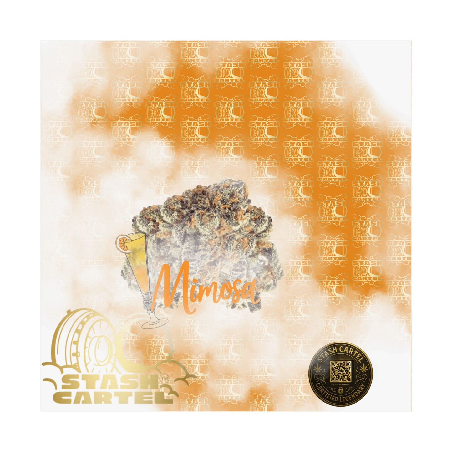 🍾 "Mimosa" Citrus Sunrise Hybrid Poster Art