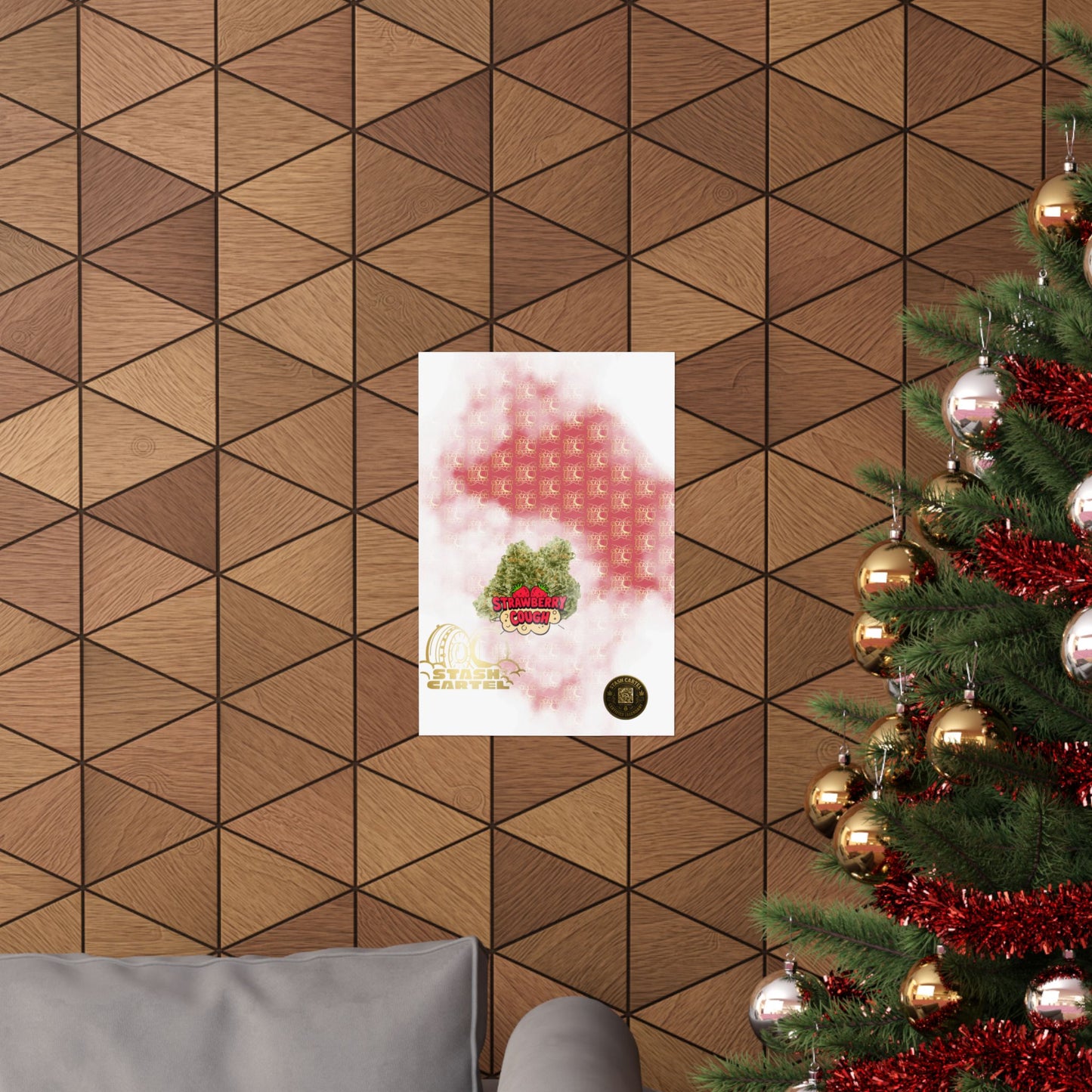 🍓 "Strawberry Cough" Skunky Sativa Poster