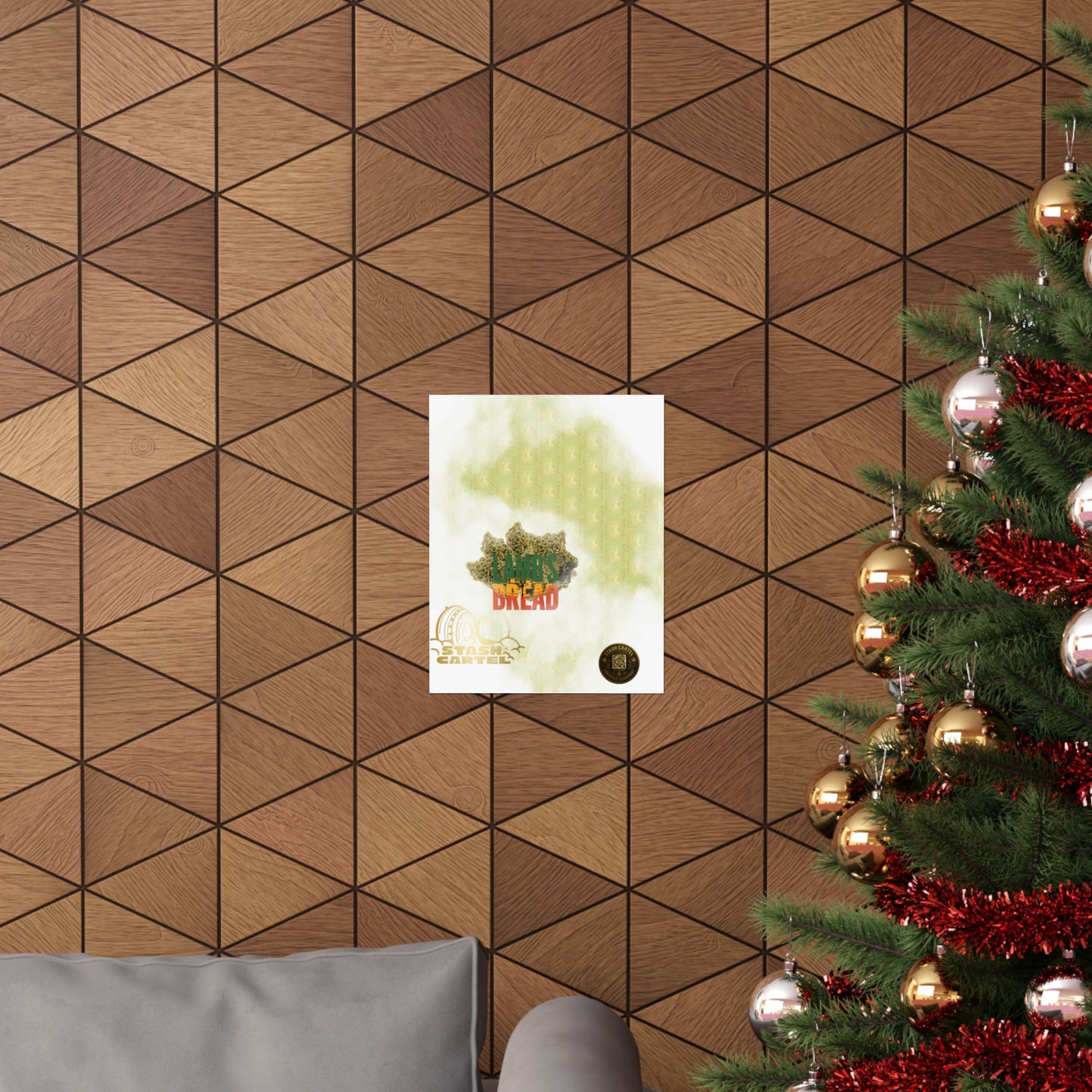 🇯🇲🕊️ Lamb’s Bread Poster – Jamaican Sativa Print with Bright Uplift & History