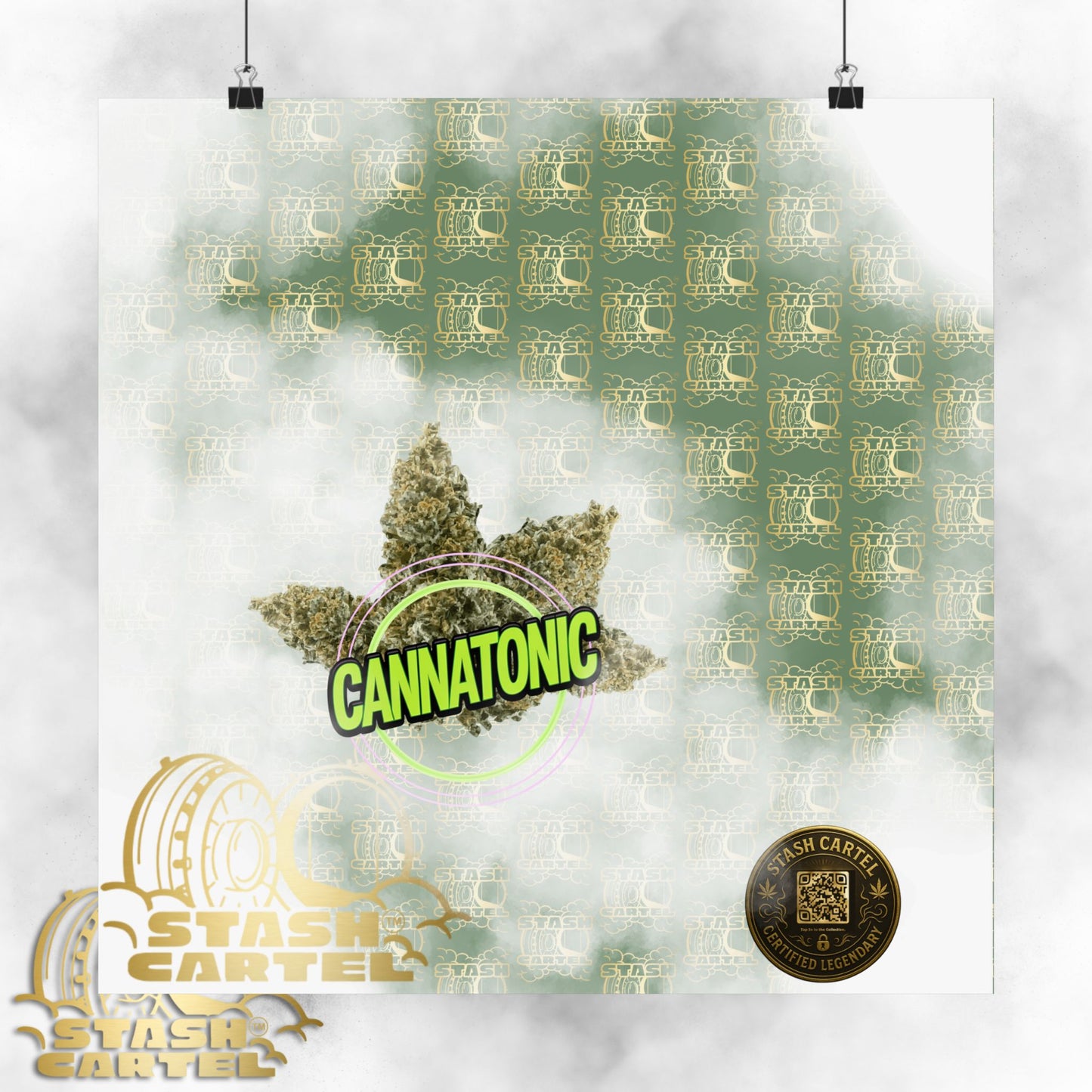 🧘‍♀️🌿 Cannatonic Poster – High-CBD Hybrid Wall Art for Calm, Clear-Headed Wellness