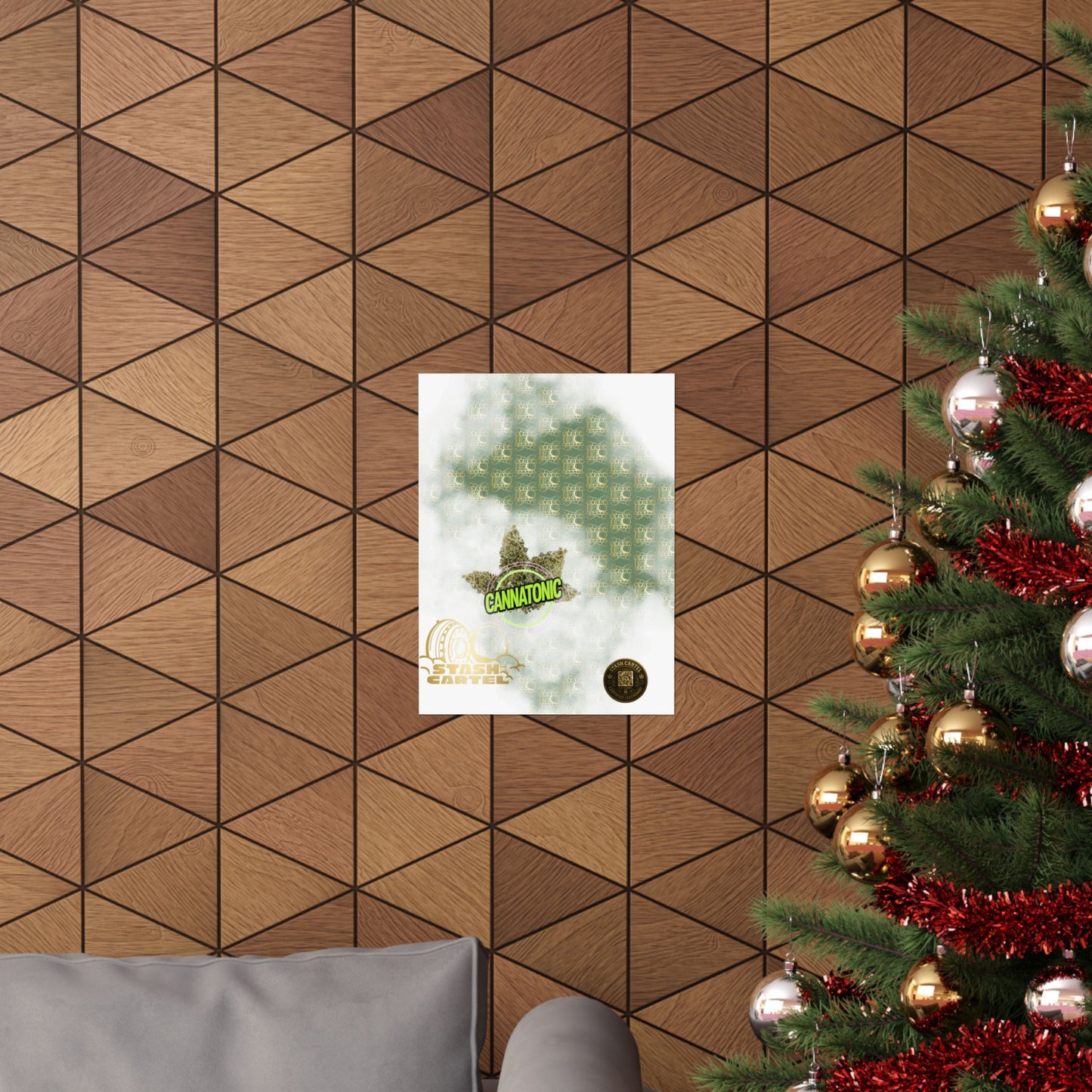 🧘‍♀️🌿 Cannatonic Poster – High-CBD Hybrid Wall Art for Calm, Clear-Headed Wellness