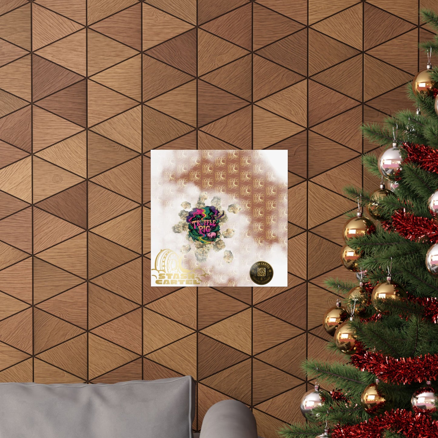 🐷🍫 Truffle Pig Poster – Rare Indica Hybrid with Candy Gas & Earthy Depth