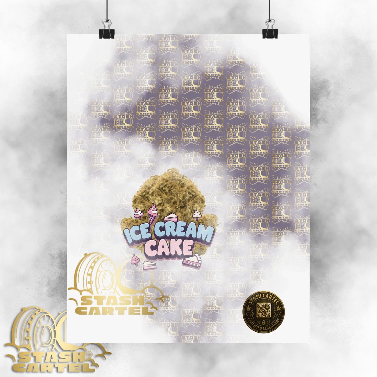 🍦 "Ice Cream Cake" Sedating Indica Dessert Poster